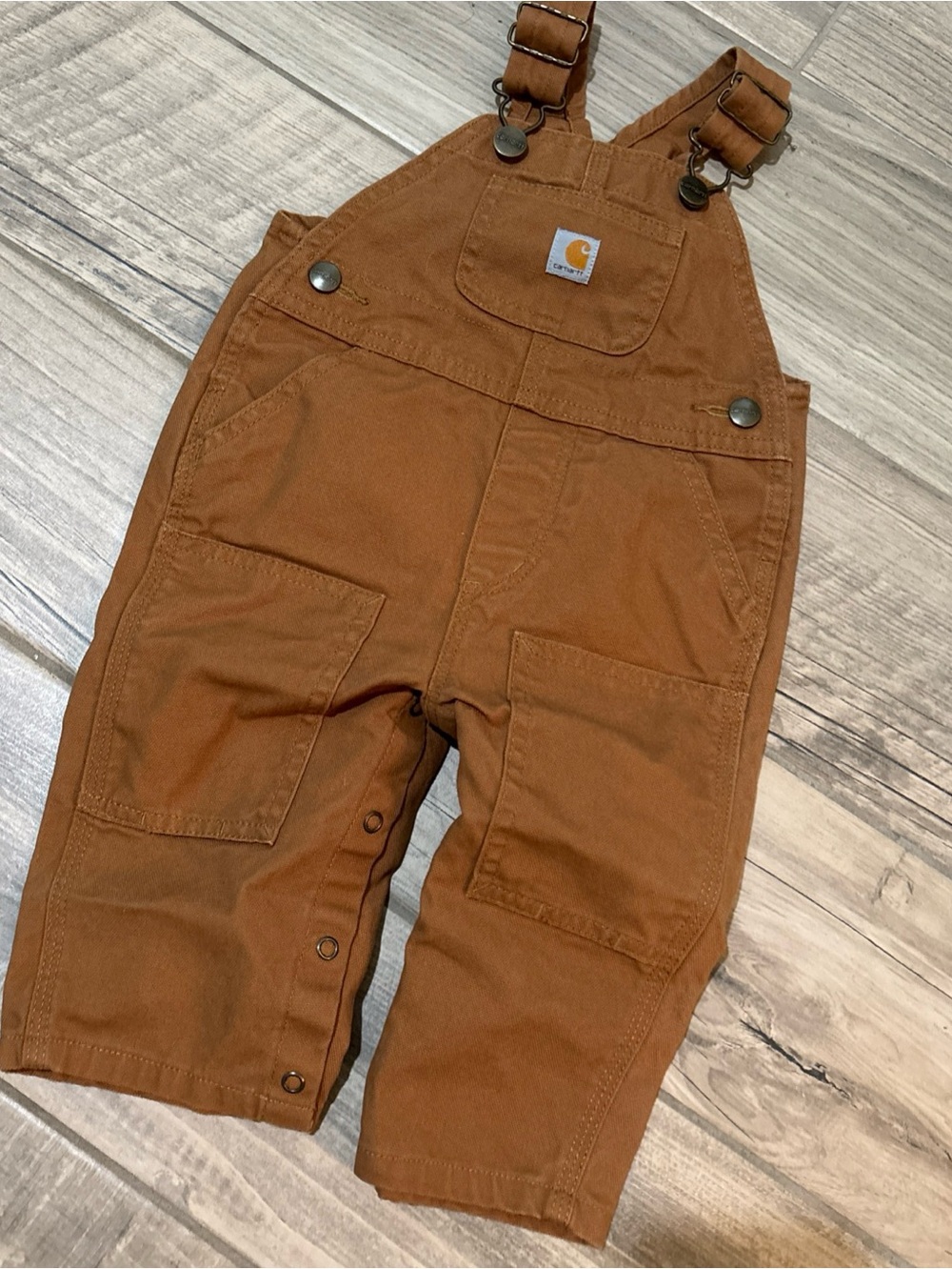 Carhartt Toddler Brown Duck Bib Overalls 9m